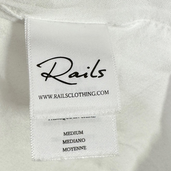 Rails Ivy Dress White Mini Long Sleeve - Picture 7 of 13